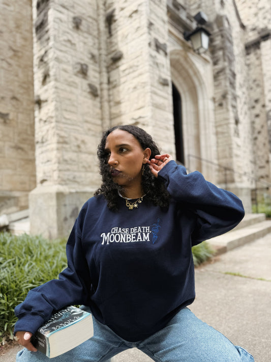Moonbeam Embroidered Crewneck