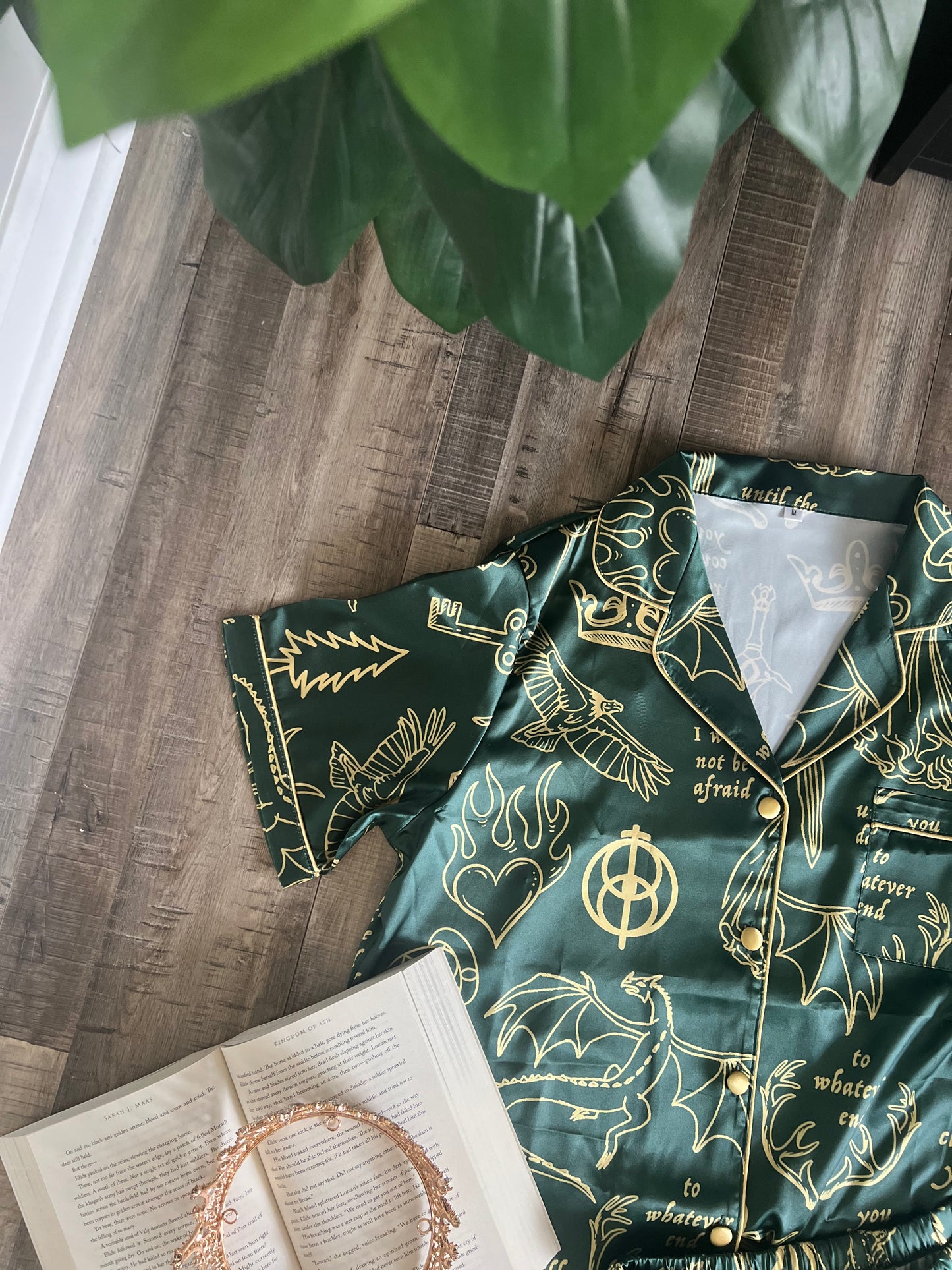 Queen of Terrasen Satin Shorts Pajama Set