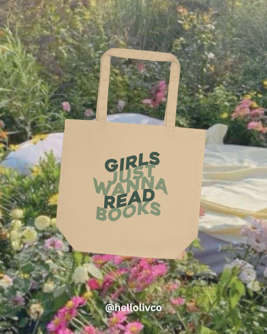 Just Wanna Read Tote Bag