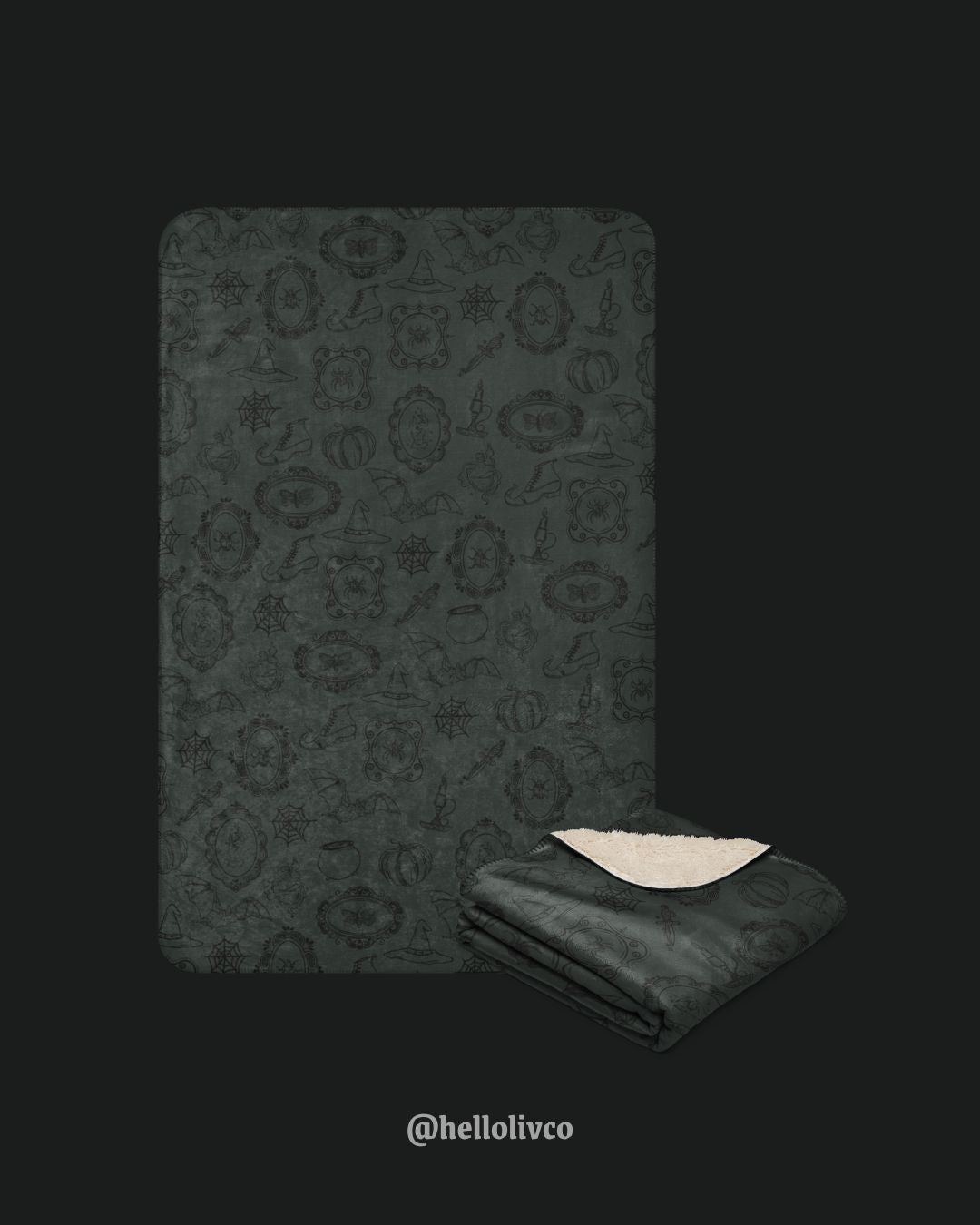 Witching Hour Sherpa Throw