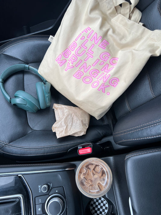 Bringing My Book Tote Bag