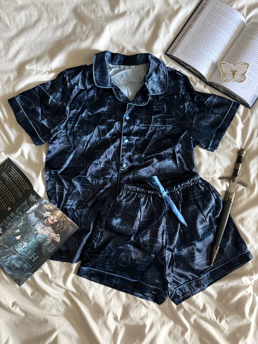 Stonewater Kingdom Satin Shorts Pajama Set