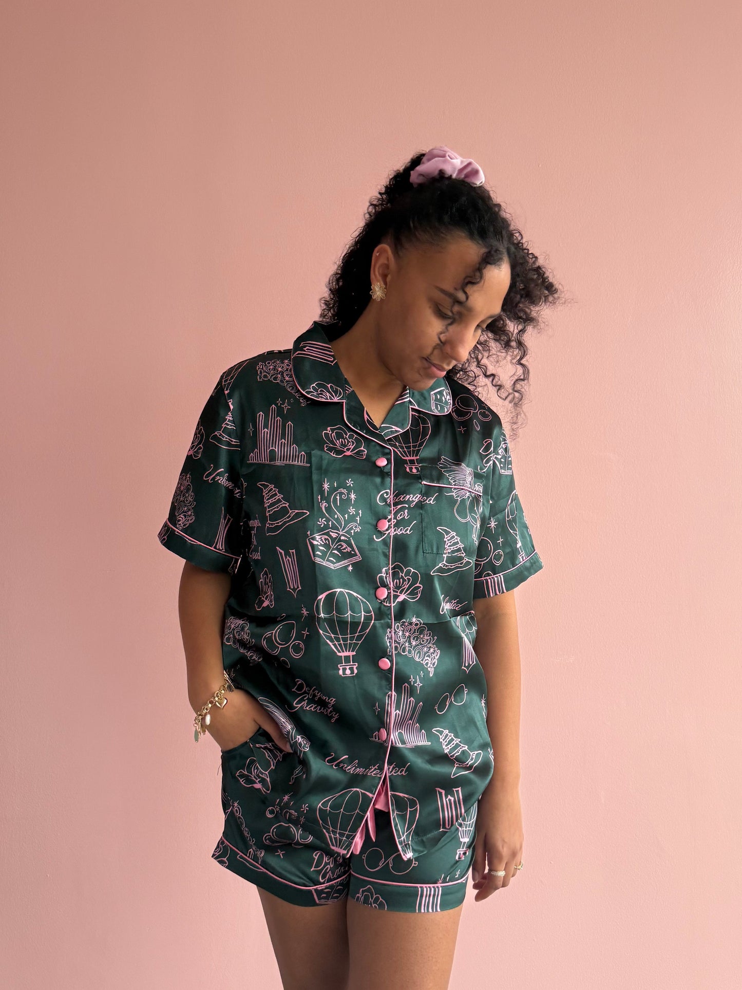 Unlimited Satin Shorts Pajama Set