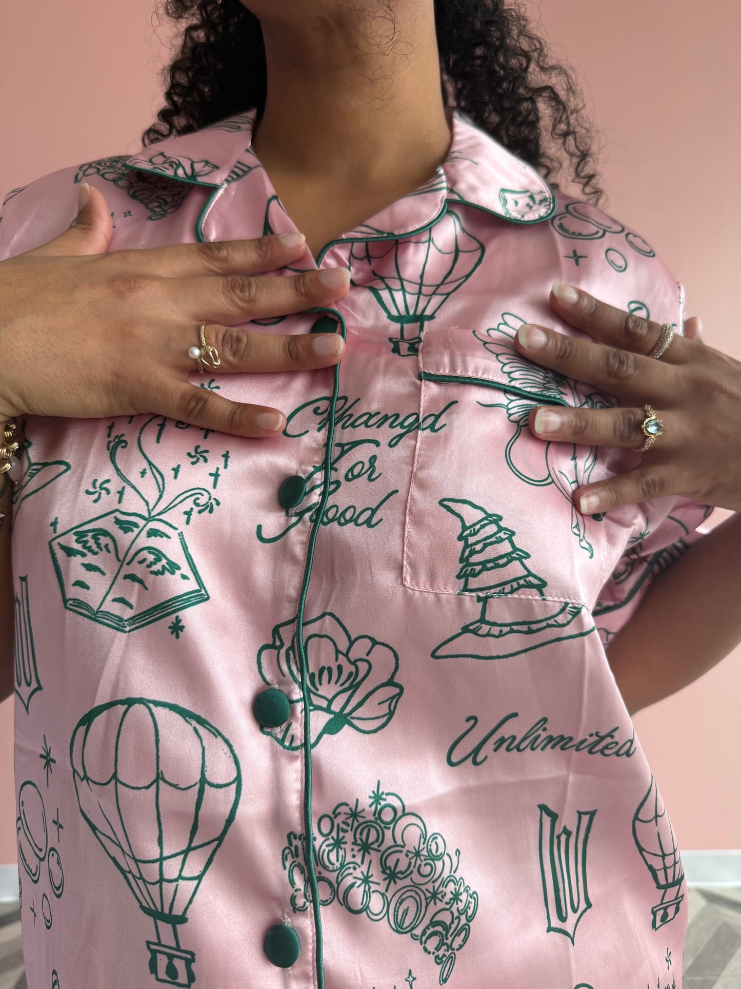 Unlimited Satin Shorts Pajama Set