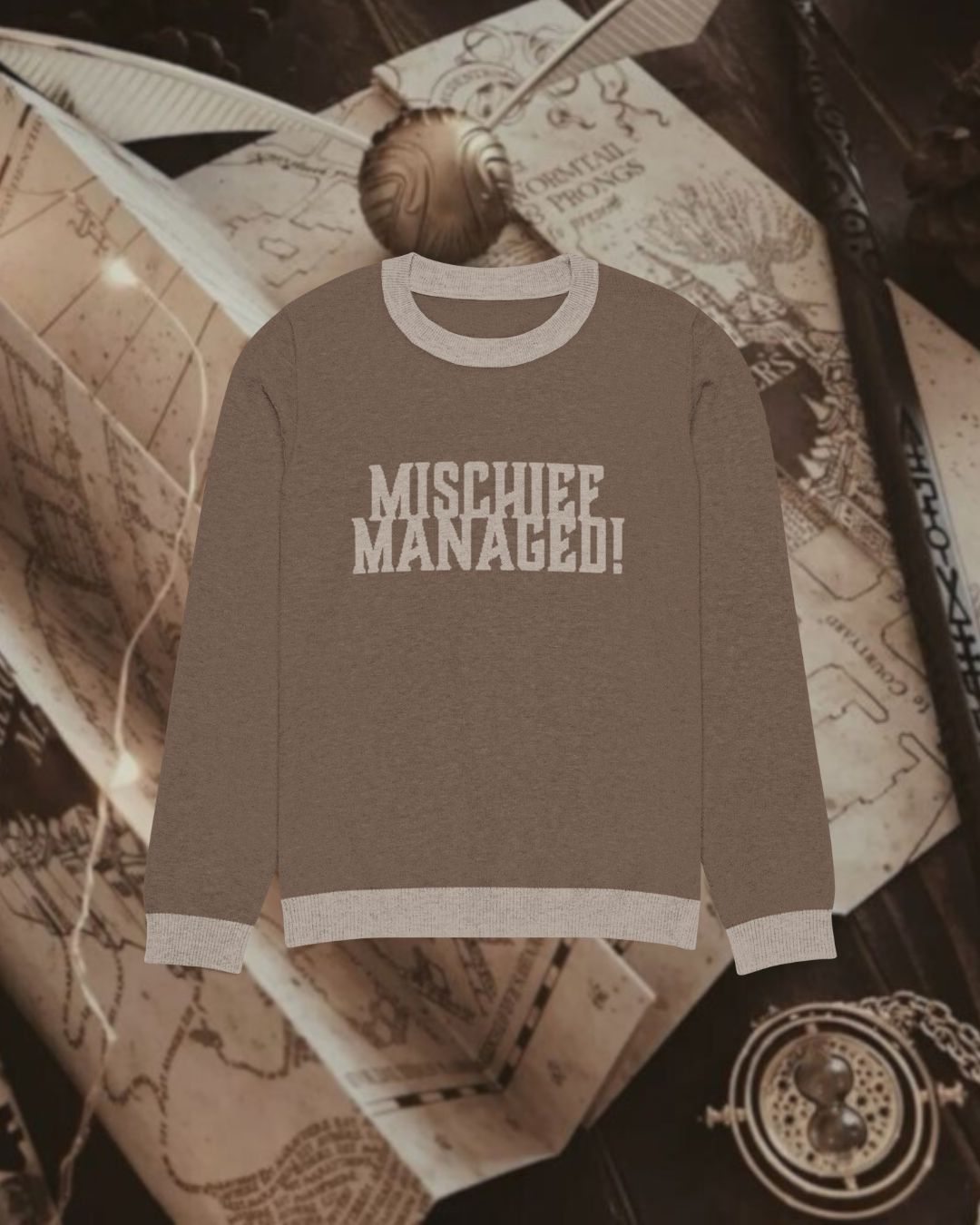 *PREORDER* Mischief Managed Knitted Sweater