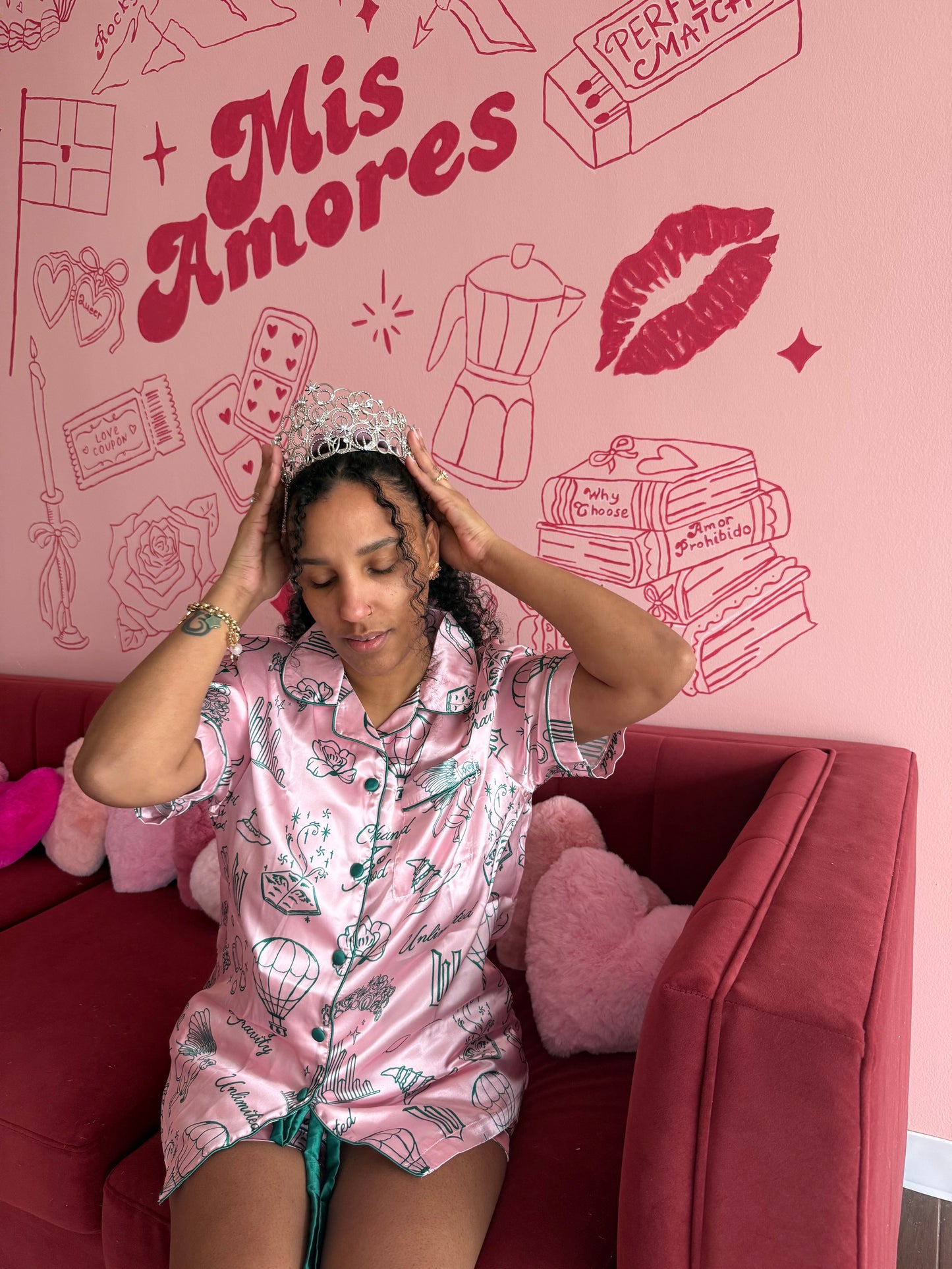 Unlimited Satin Shorts Pajama Set