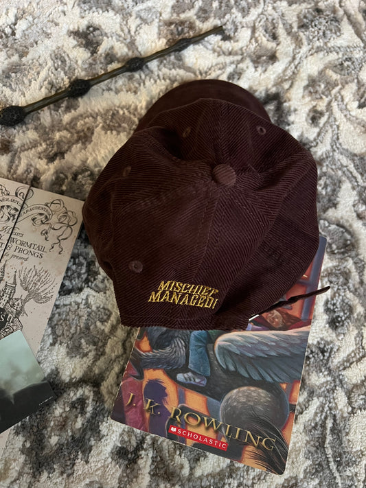 Mischief Managed Corduroy Dad Cap