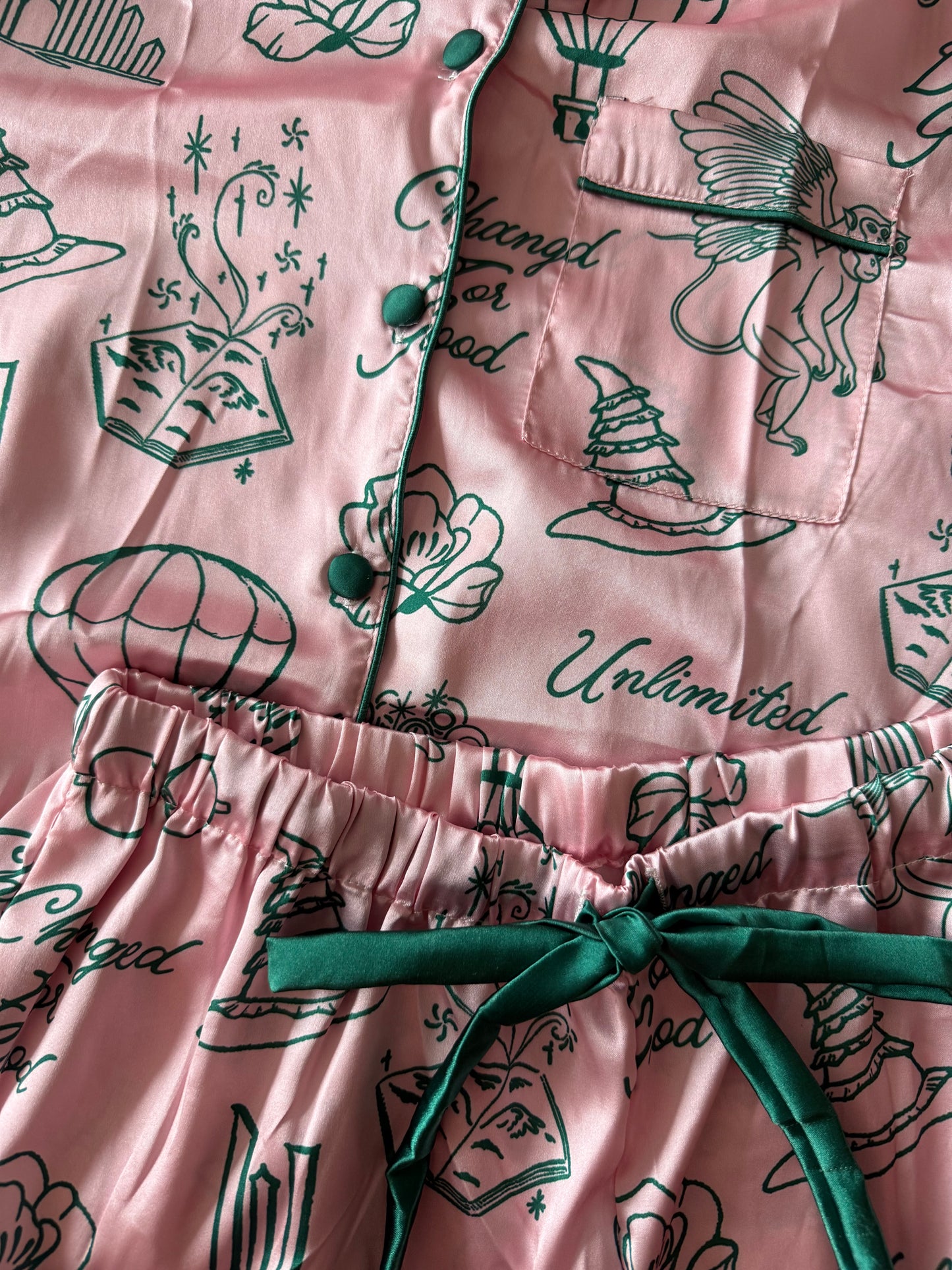 Unlimited Satin Shorts Pajama Set