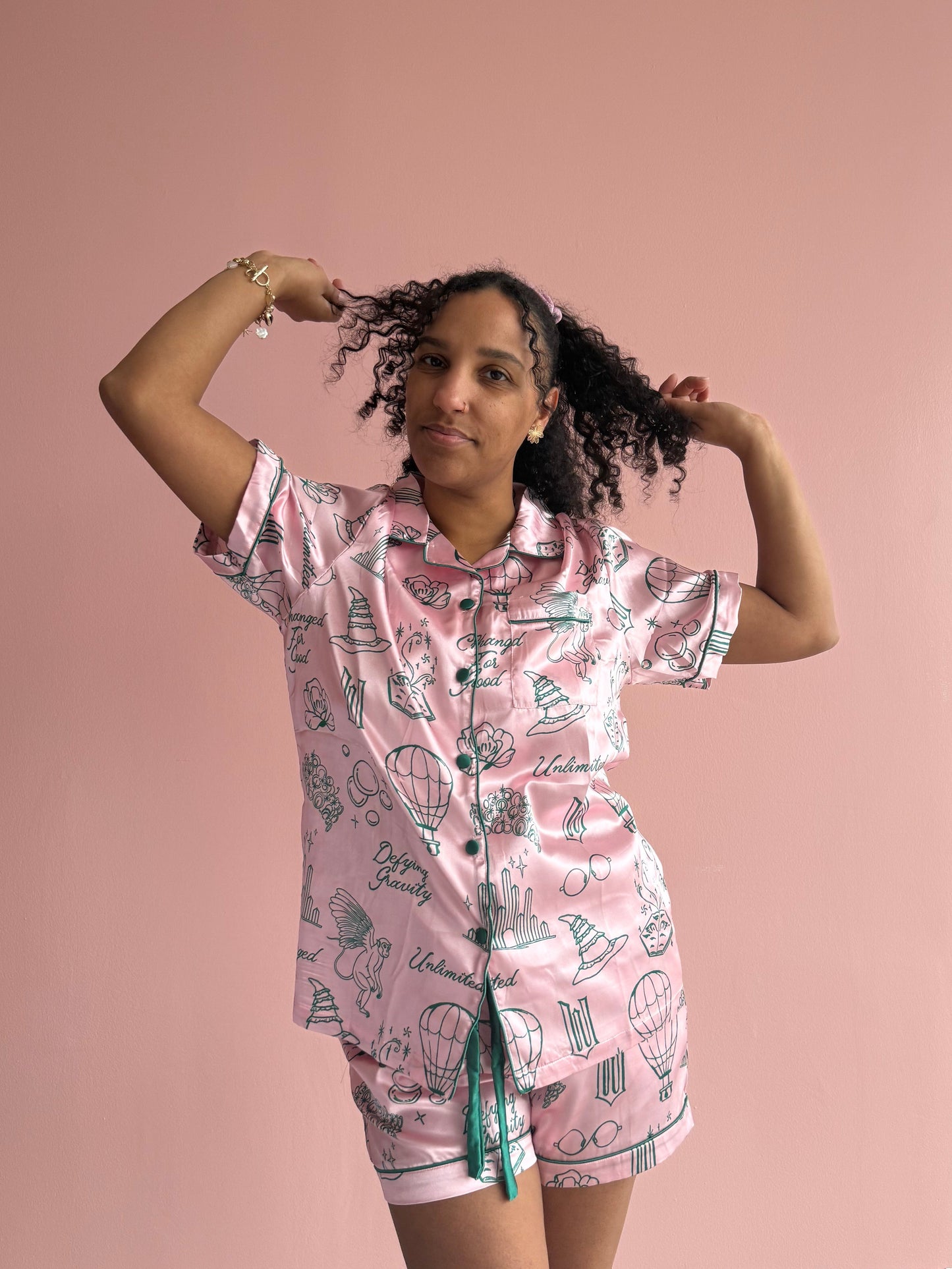 Unlimited Satin Shorts Pajama Set