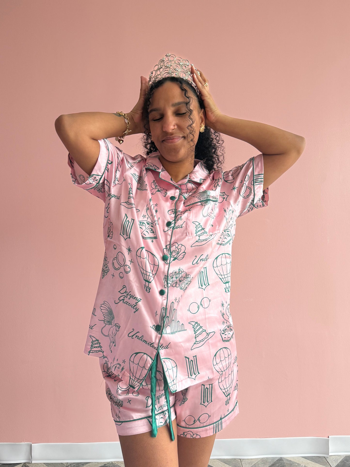 Unlimited Satin Shorts Pajama Set