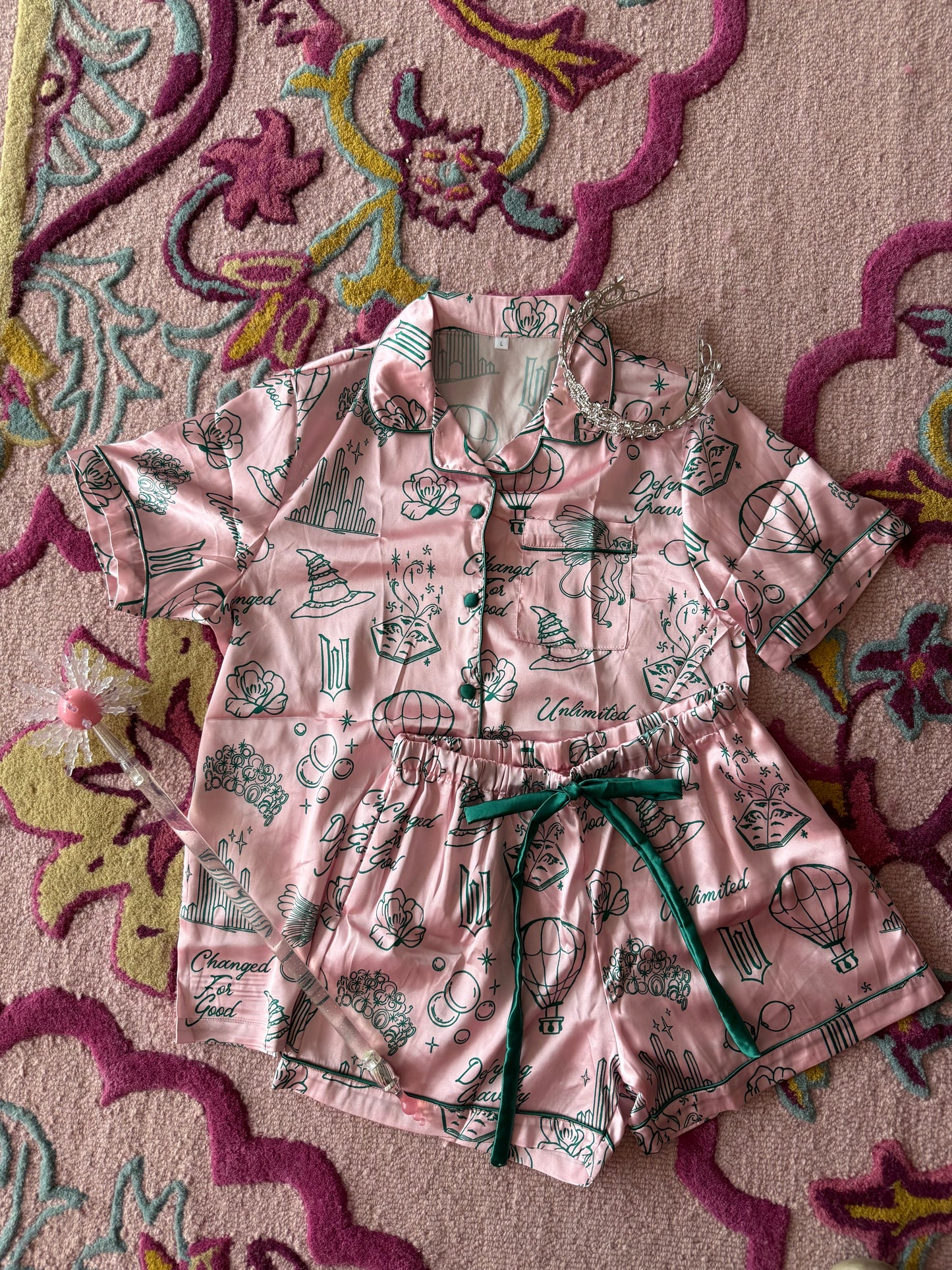 Unlimited Satin Shorts Pajama Set