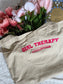 Girl Therapy Embroidered Tote Bag