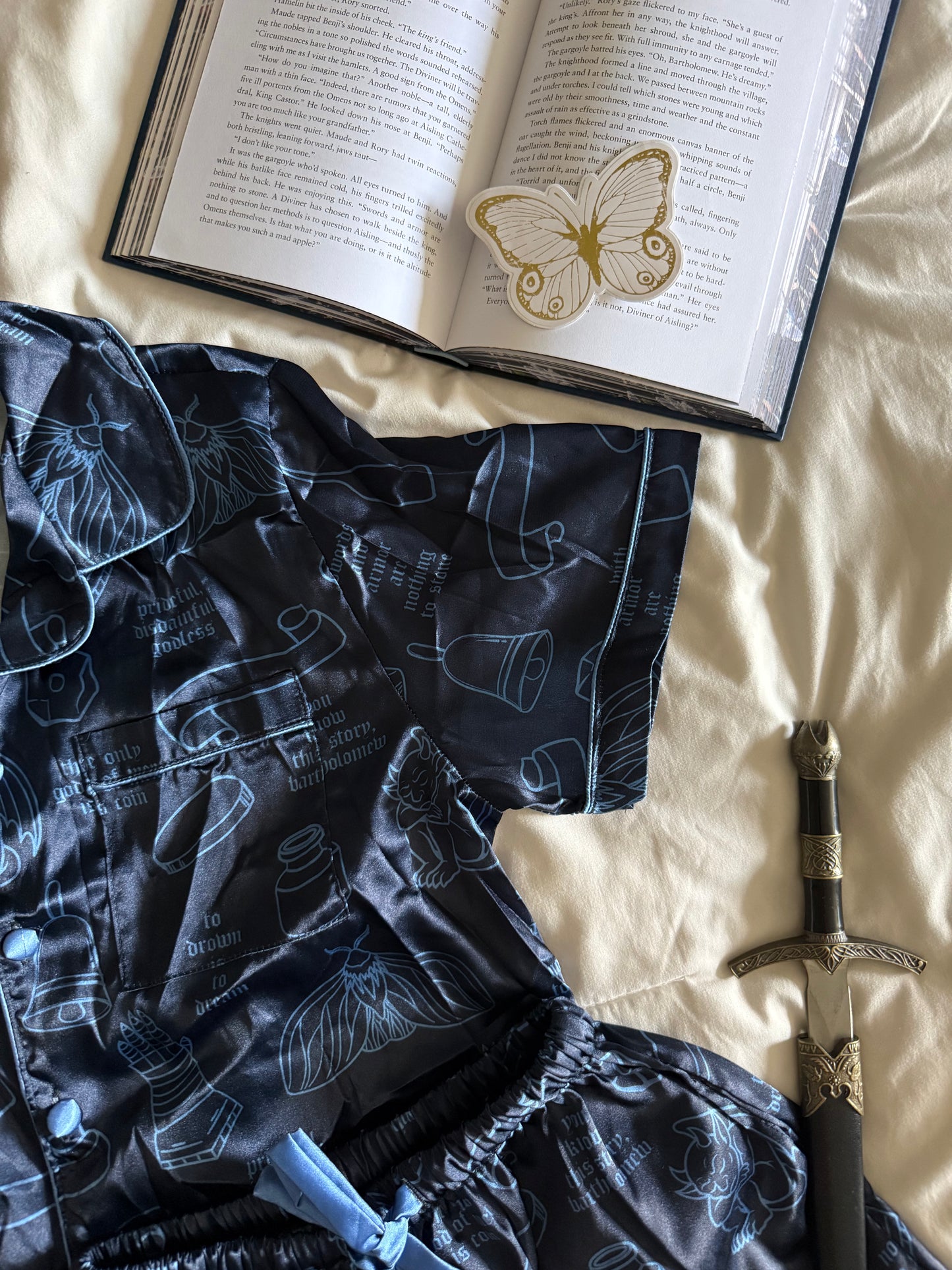 Stonewater Kingdom Satin Shorts Pajama Set