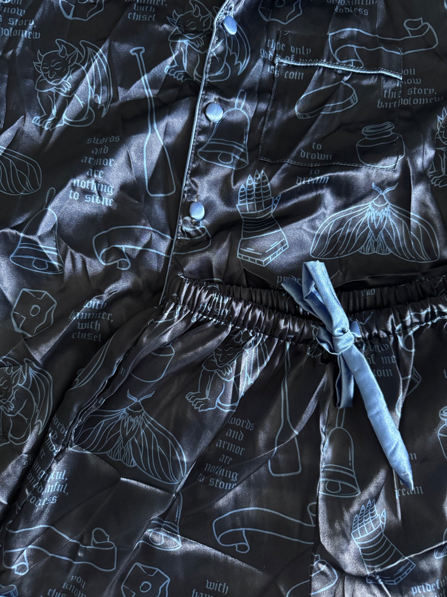 Stonewater Kingdom Satin Shorts Pajama Set