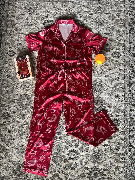 Starborn Heir Satin PANTS Pajama Set